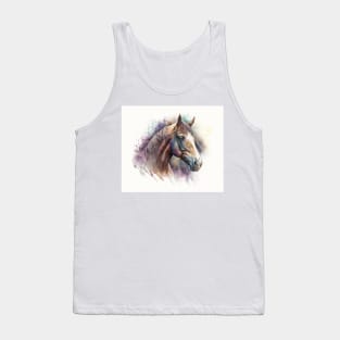 Horse Watercolour Painting Tank Top